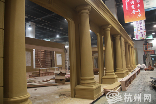 省十七届房博会探营：展位初具雏形