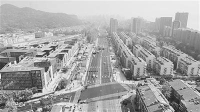 杭州首批40条地铁沿线重建道路完工